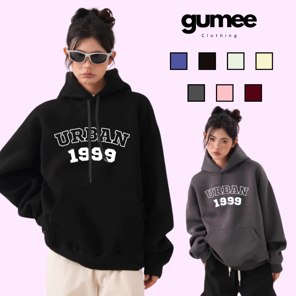 Áo hoodie nam nữ số Gumee, áo nỉ có mũ hoodie unisex form rộng local brand mùa đông - 1999 - GHD