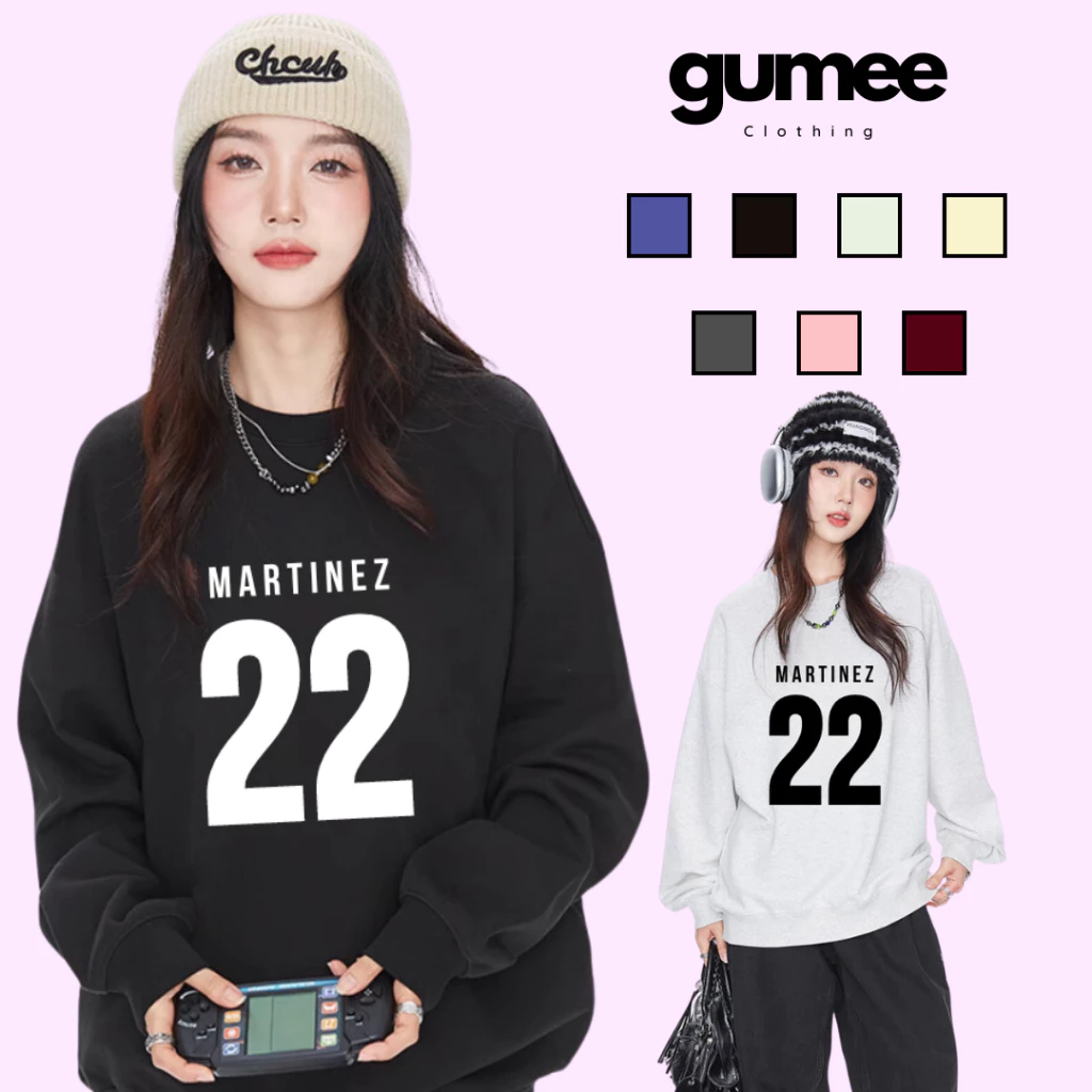 Áo sweater nữ nam số 22 Gumee, áo nỉ bông dày dặn unisex  form rộng local brand mùa đông - GSW