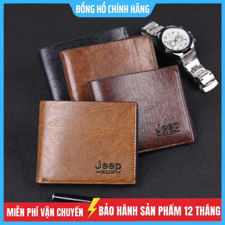 Ví nam Jeep cao cấp, nhỏ gọn sang trọng, Hàng đẹp giá rẻ
