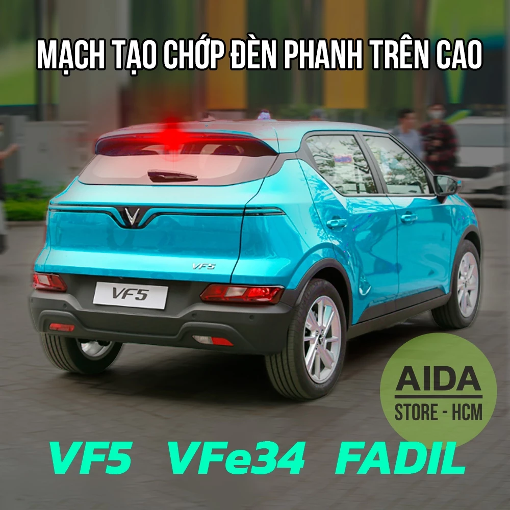 VF6 VF5 VFe34 FADIL - Bộ cắm zin tạo chớp F1 cho đèn phanh LED trên cao ô tô Vinfast