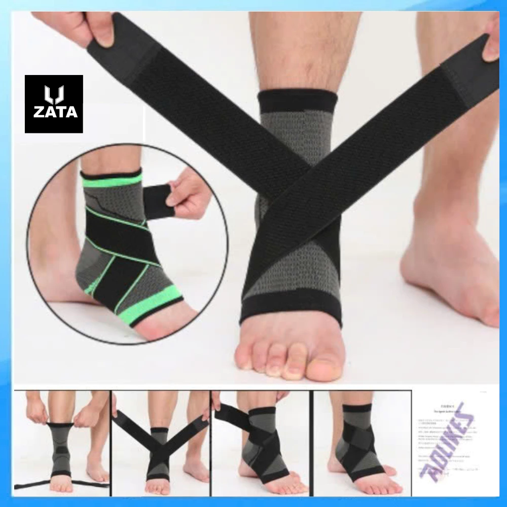 Băng Cổ Chân, Đai Quấn Bảo Vệ Cổ Chân, Bó Gót Chân  Chơi Thể Thao, Tập Gym, Đá Bóng, Cầu Lông Zata Vn - QCCP