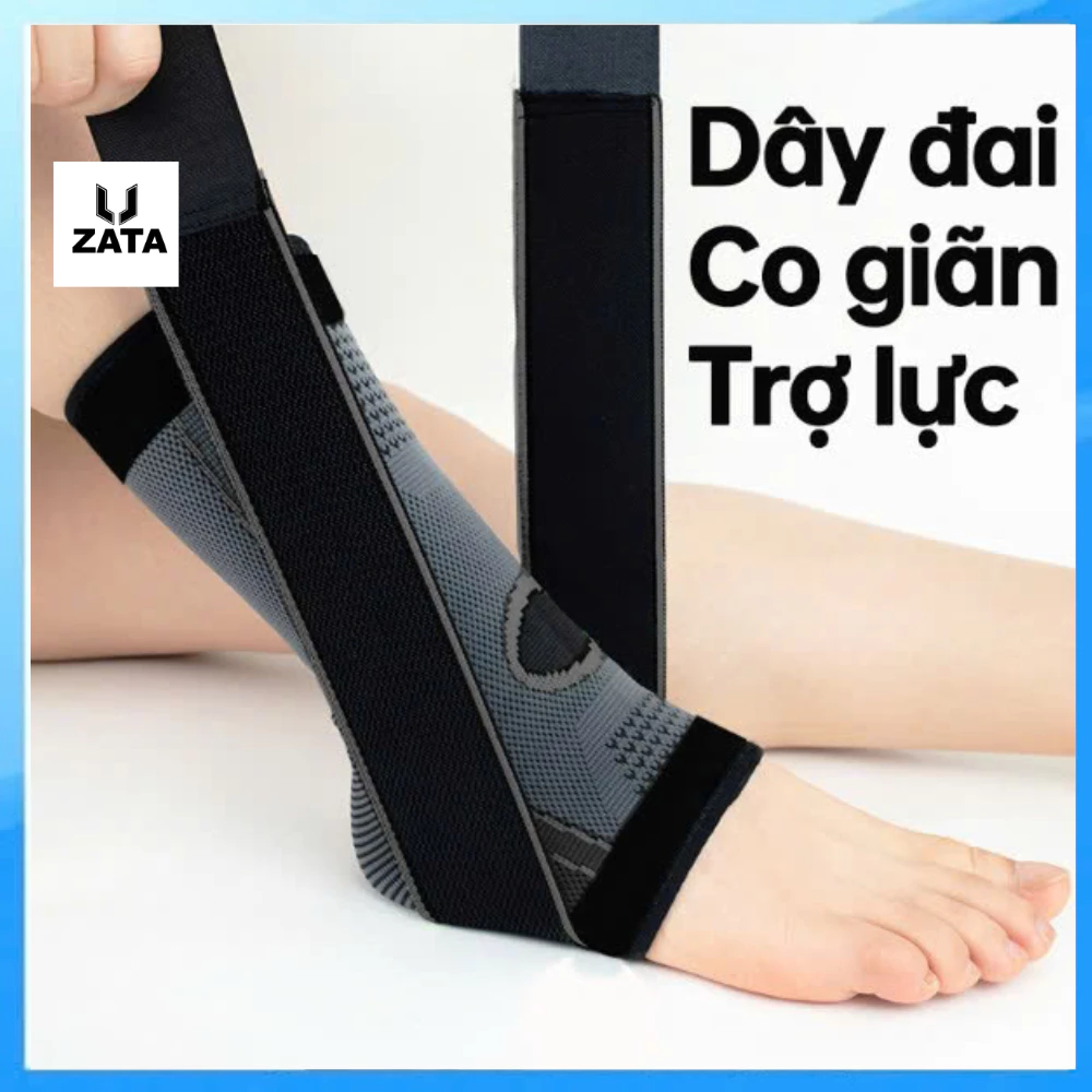 Băng quấn cổ chân, Đai Quấn Bảo Vệ Mắt Cá chân co giãn hỗ trợ Tập Gym Thể Thao Đá Bóng Cầu Lông Bóng Rổ Zata Vn - QCCP