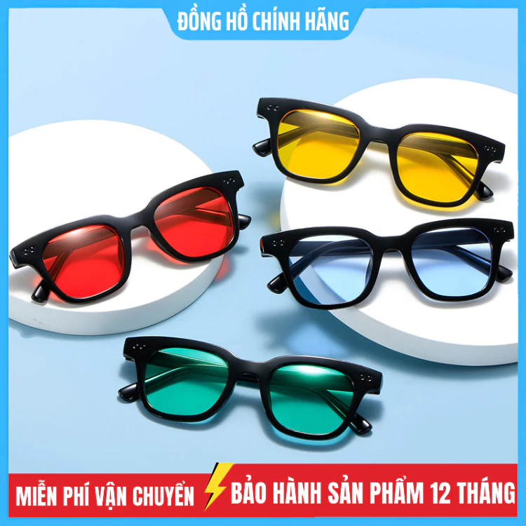 [KÍNH 4K ] Mắt kính chữ V nam nữ kính mắt gọng nhỏ thời trang nhiều màu thời trang Hàn Quốc trẻ trung cho nam và nữ