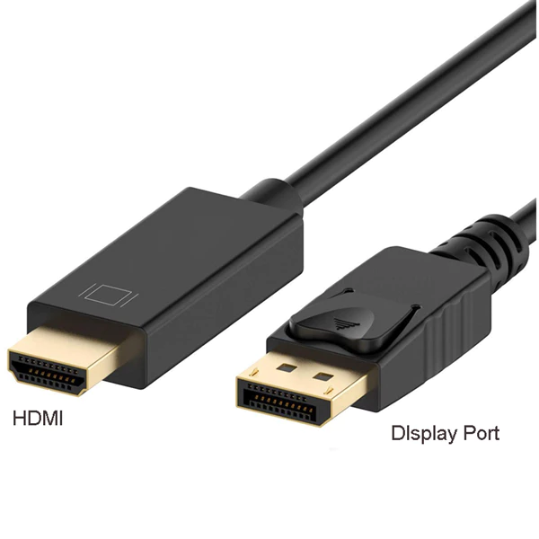 Cáp DisplayPort Sang HDMI 1.8m (1 Chiều) - Hỗ Trợ Full HD Cho PC, Laptop sang màn hình (không dùng card)