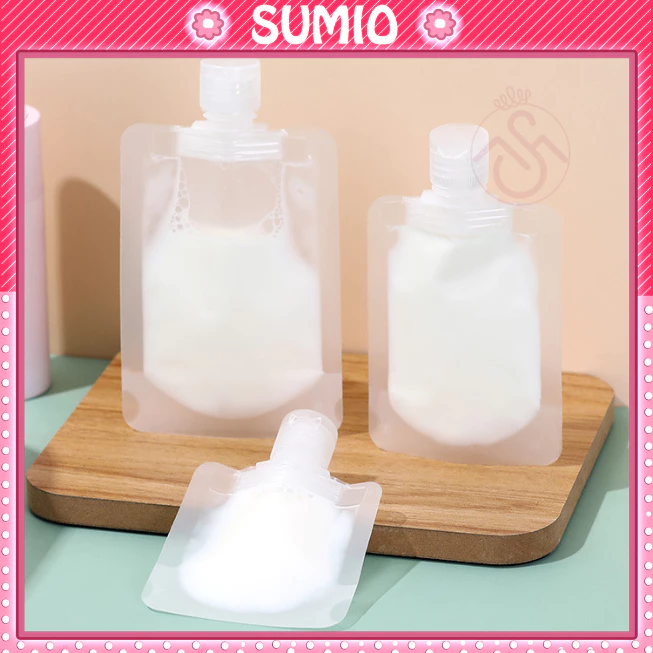 Túi chiết mỹ phẩm dầu gội sữa tắm đựng đi du lịch có thể tái sử dụng Sumio HL097 tiện ích 30ml 50ml