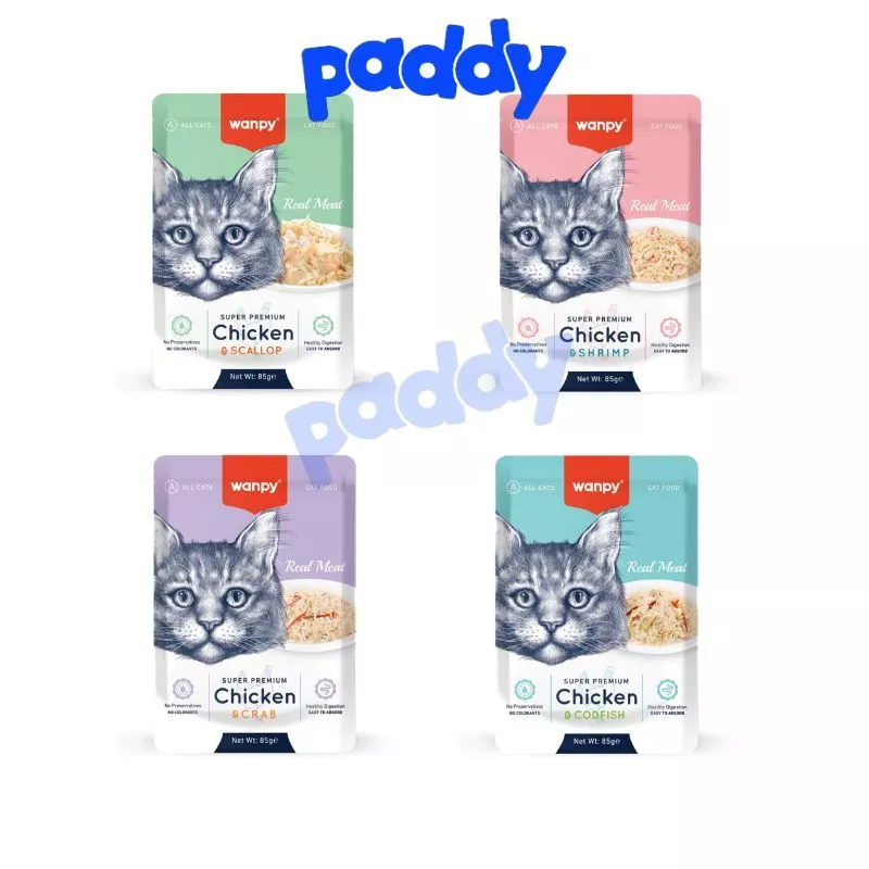 Pate Cho Mèo Wanpy Premium 80g (Tiếng Anh)