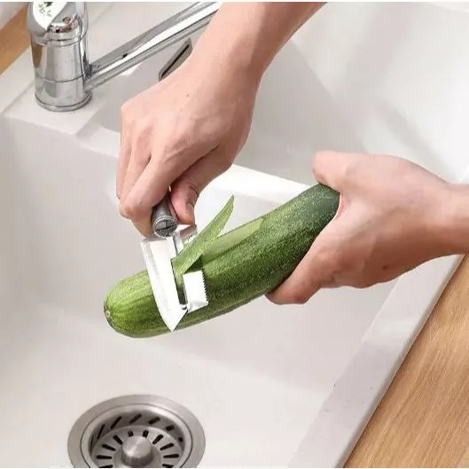 Dao bào đa năng inox 3 trong 1 lưỡi dài siêu bén cao cấp tay trái phải sài được