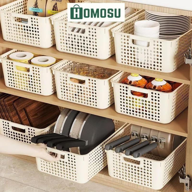 Rổ Đựng Đồ Đa Năng, Khay Nhựa Đựng Đồ Có Lỗ Thoát Nước, Giá Đựng Đồ Q034