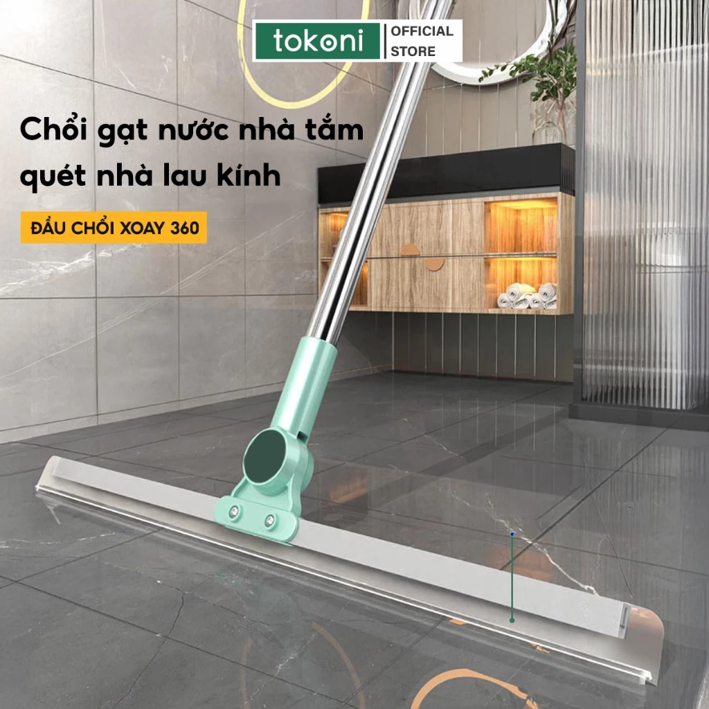 Chổi gạt nước sàn nhà tắm JYoohome Chổi quét nhà thông minh gạt sạch nhà tắm chống trượt đầu silicon