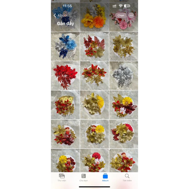 Set phụ kiện làm tháp bánh, tháp nước + tặng keo nến