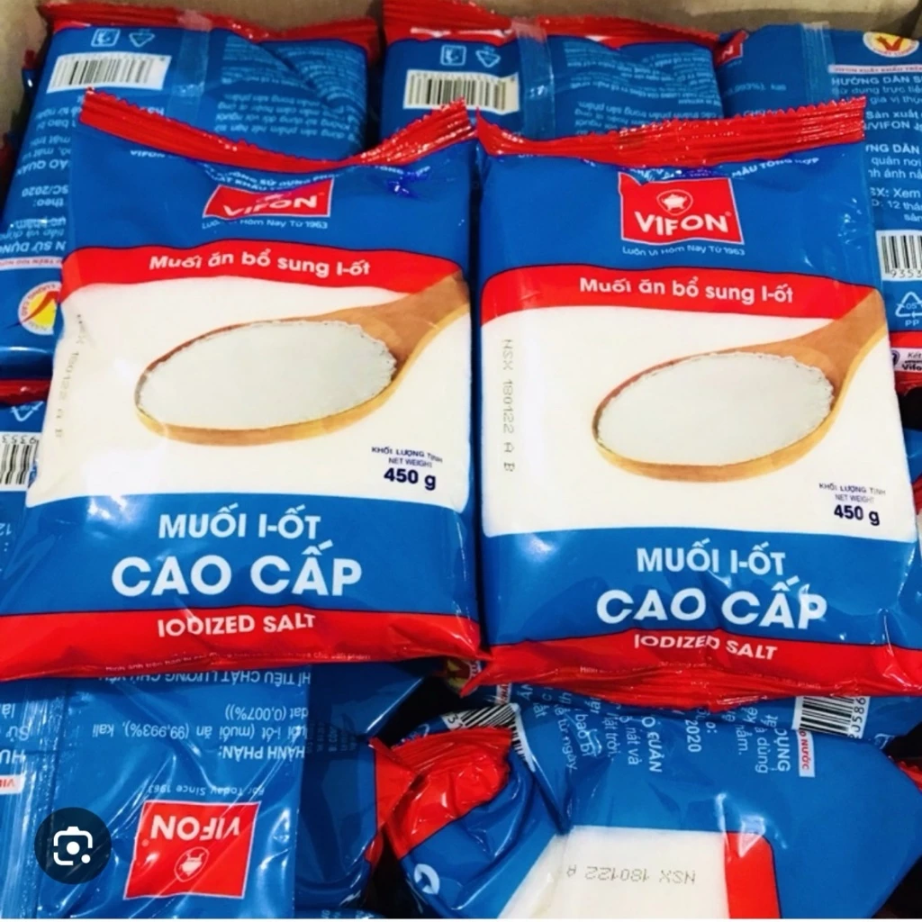 Muối I-Ốt Cao CấpVifon Gói 450g - VF65
