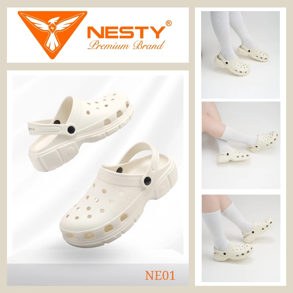 [TẶNG STICKER NGẪU NHIÊN] Dép Sục Nam Nữ NESTY Kiểu Dáng Basic Sục Đế Cao Mềm Chống Trượt NE01