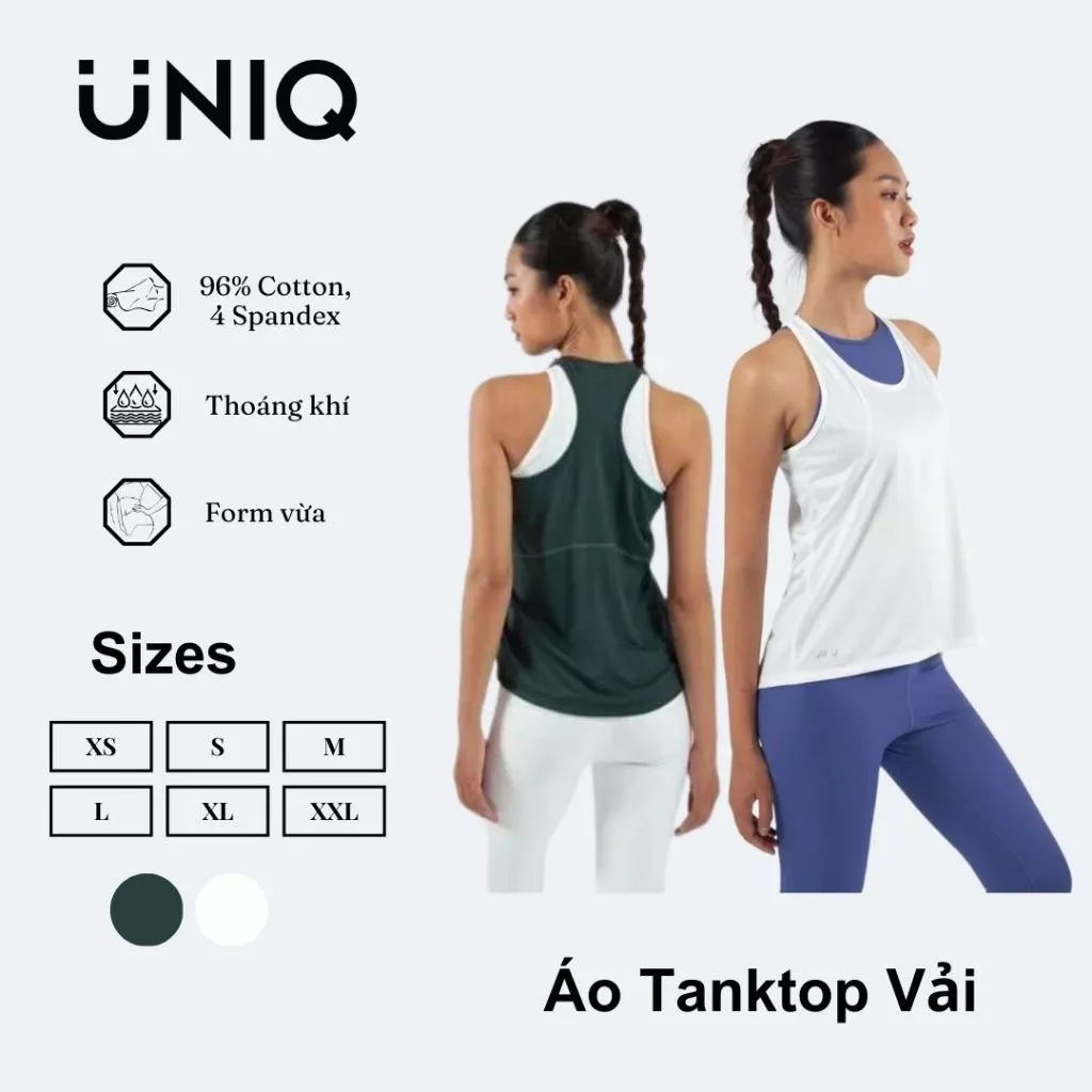 Áo Tanktop Thể Thao Nữ UNIQ Vải Thoáng Khí