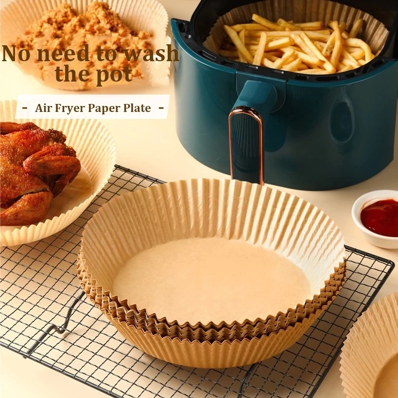 Set 50 Miếng Giấy Lót Nồi Chiên Hình Khuôn Bánh - Giảm Thiểu Tối Đa Dầu Mỡ Bám Vào Nồi Chiên không dầu Gia dụng Yến Nhi