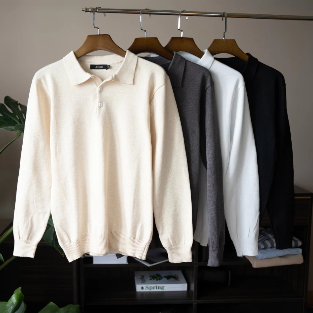 Áo Polo Nam LUCY Chất Liệu Vải Dệt Kim Cao Cấp, Form Thanh Lịch, Vải Mềm Mại, ThoảI Mái - LUCIINON