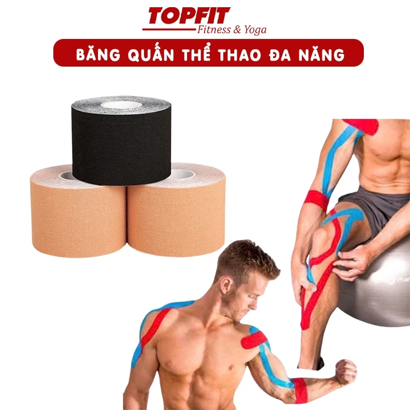 Băng Keo Thể Thao Topfit Topbody, Băng Dán Cố Định Các Cơ Tập Thể Thao, Băng Dính Dán Giúp Nâng Ngực BANGK01