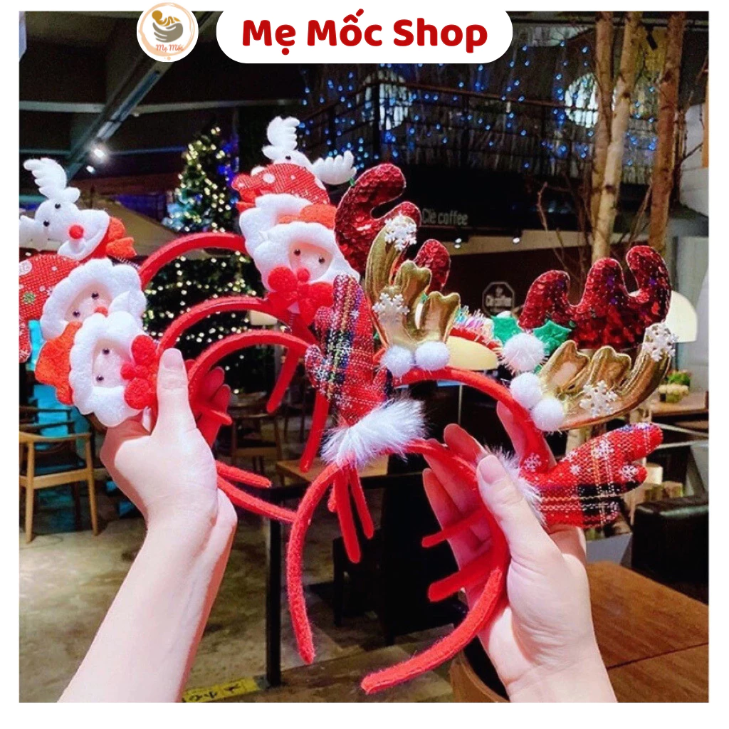 [ Tuyển Sỉ ] Bờm Noel, Đồ Noel Băng Đô Cài Tóc Làm Phụ Kiện Memocshop Quà Tặng Trong Mùa Giáng Sinh