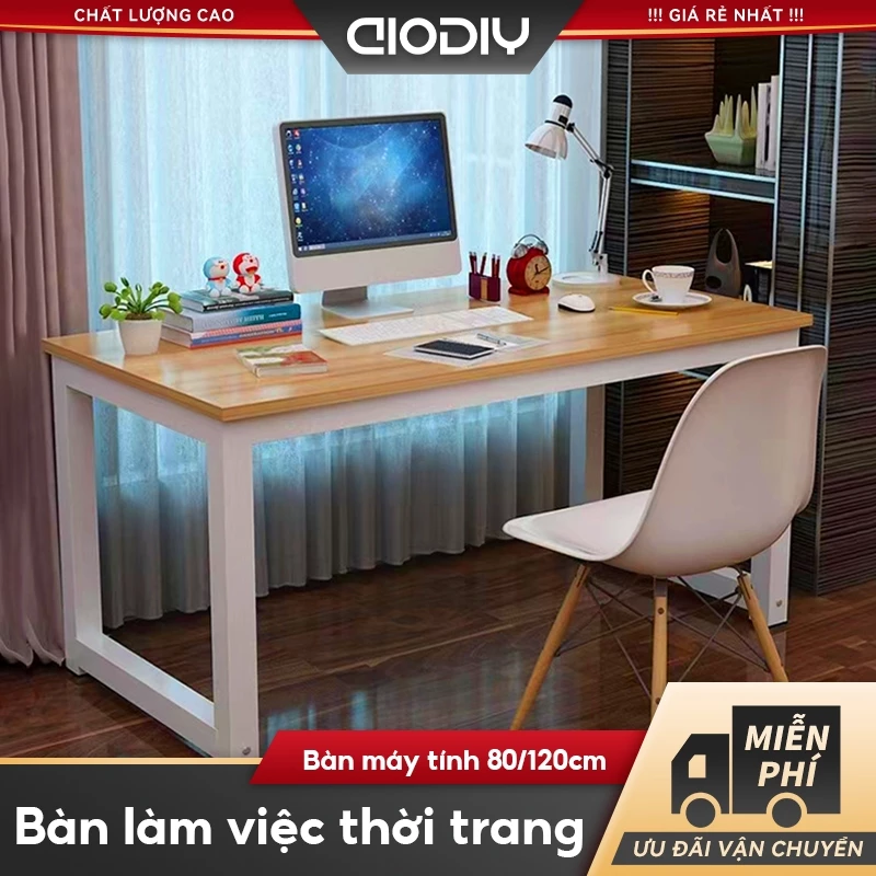 AIODIY Bàn làm việc Bàn máy tính 80/120CM Dùng cho học tập, làm việc, chơi trò chơi.