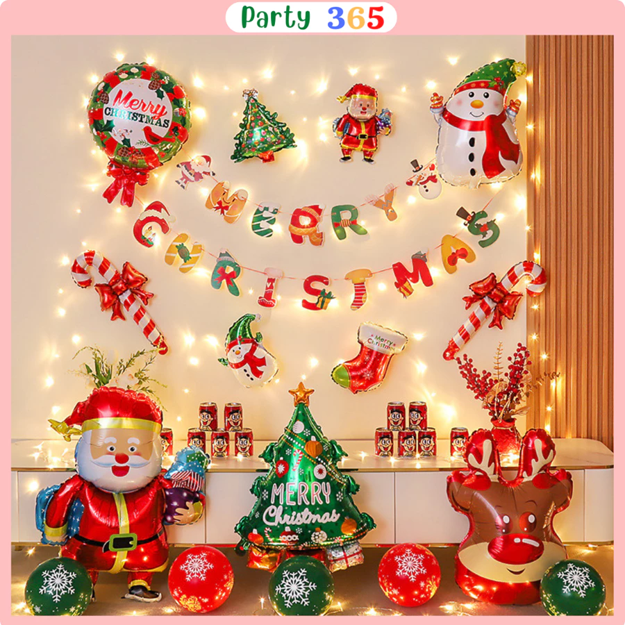 Set Bóng Trang Trí Noel, Đồ Trang Trí Merry Chirstmas 2025