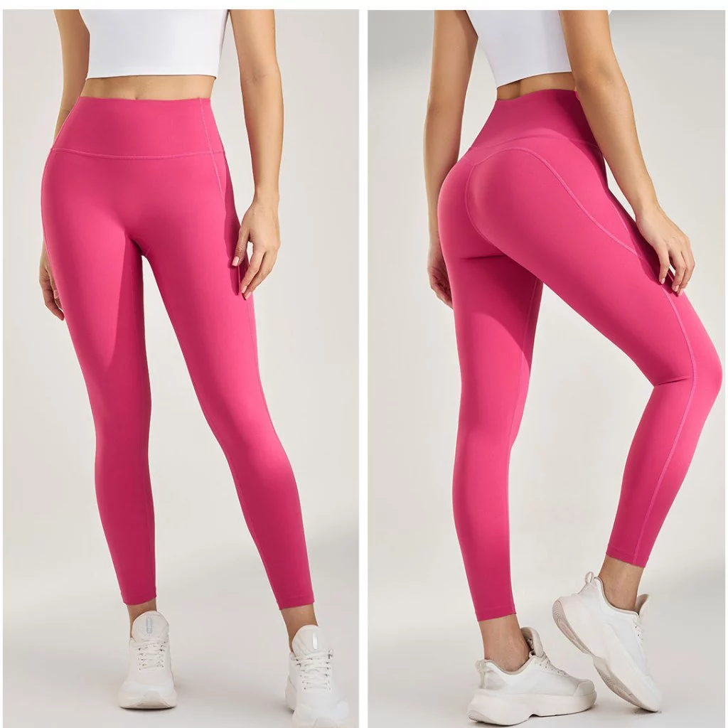 Quần dài tập Yoga, Gym chính hãng Naqi 720, Quần Legging vải poly mịn thun lạnh lulu cao cấp
