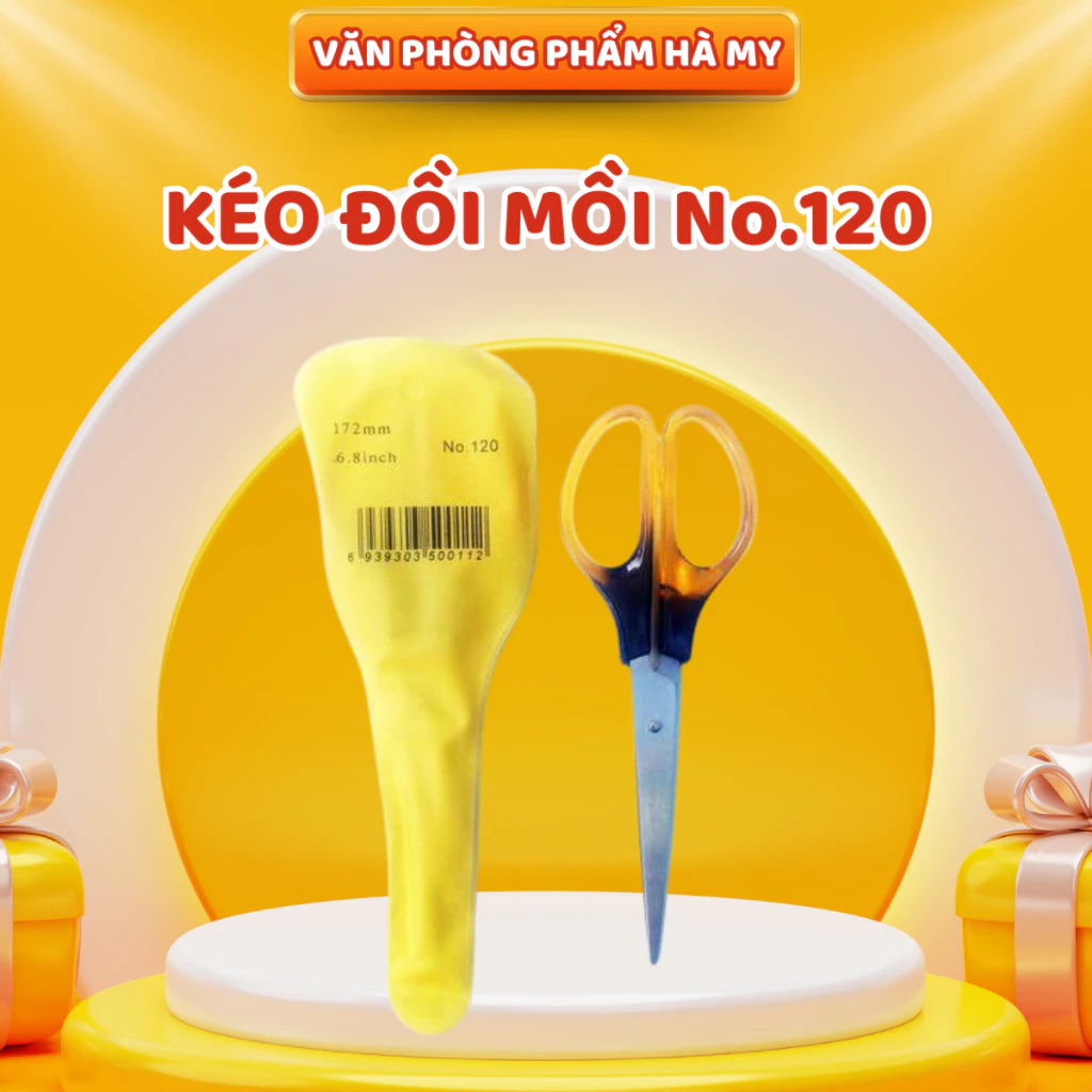 Combo 5 Cây Kéo Văn Phòng Nhỏ Đồi Mồi S120