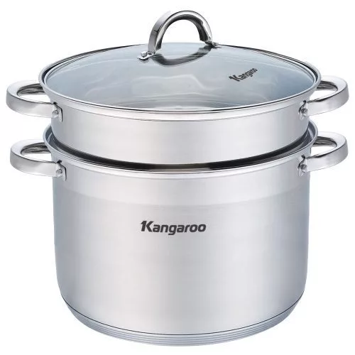 Bộ nồi xửng 5 đáy inox 304 Kangaroo 26cm KGCP26C1S