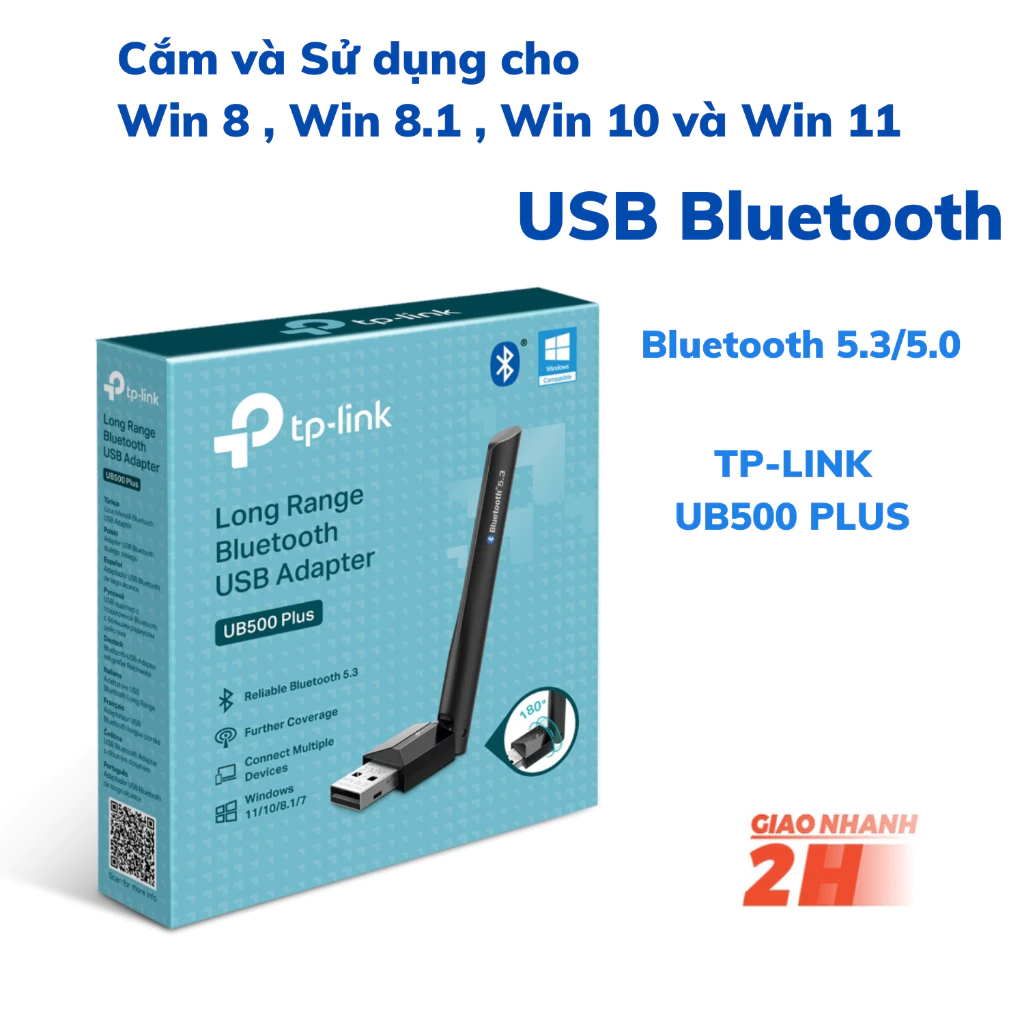 Usb bluetooth TP-Link 5.3 UB500 / UB500 Plus - Bộ chuyển đổi bluetooth chính hãng VDS SHOP