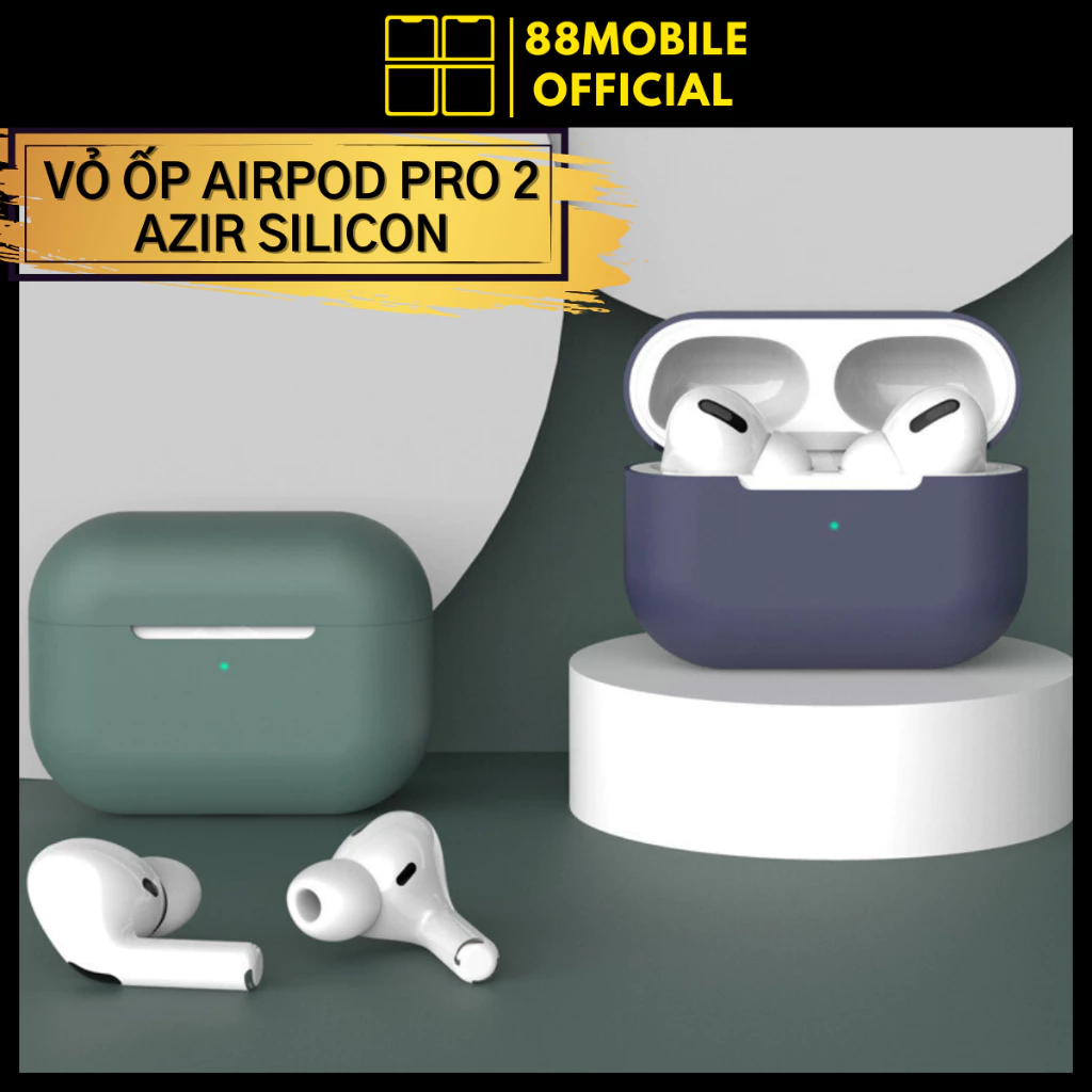 Vỏ bảo vệ ốp case Azir Pro 2 silicon bao đựng dành cho tai nghe airpod pro 2 I 88Mobile