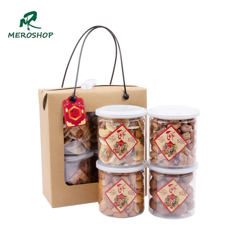 Sét quà tết nâu xinh xắn 1kg hạt