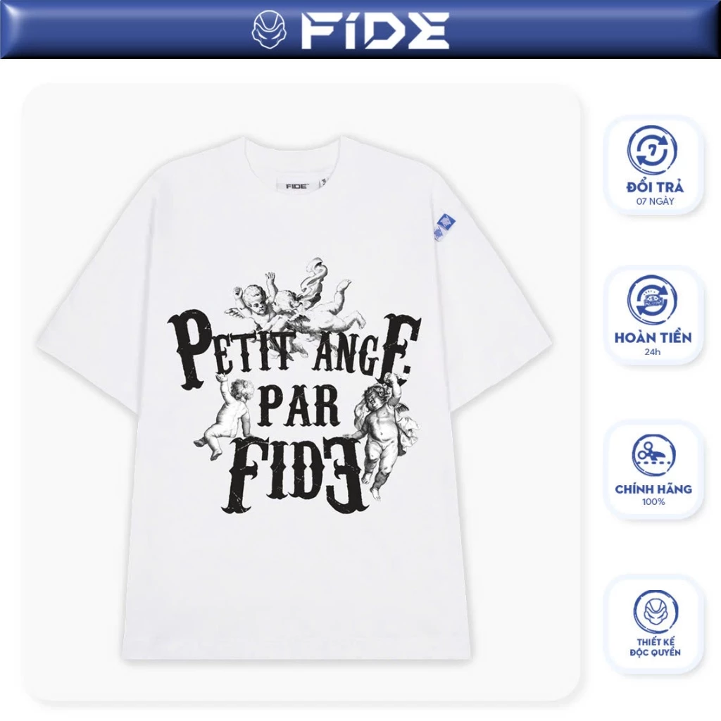 Áo thun FIDE phông trơn nam nữ cổ tròn PHỤC HƯNG 04