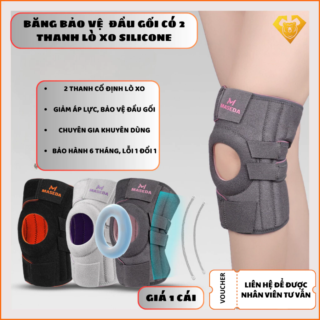 Đai Bảo Vệ Đầu Gối Cao Cấp SKDK 003 - Bó Gối Thể Thao Hỗ Trợ Ổn Định Khớp Gối