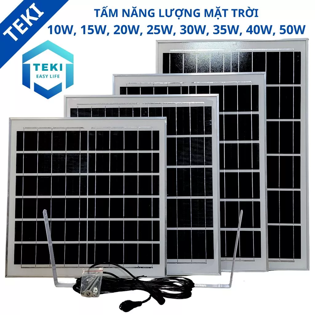 TẤM NĂNG LƯỢNG MẶT TRỜI MONO 10W 15W 20W 25W 30W 35W 40W 50W - TEKI
