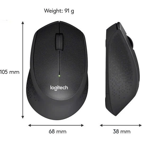 (HÀNG XỊN )Chuột Không Dây M330 Silent1000 DPI, USB 2.4GHz BH 12 THÁNG