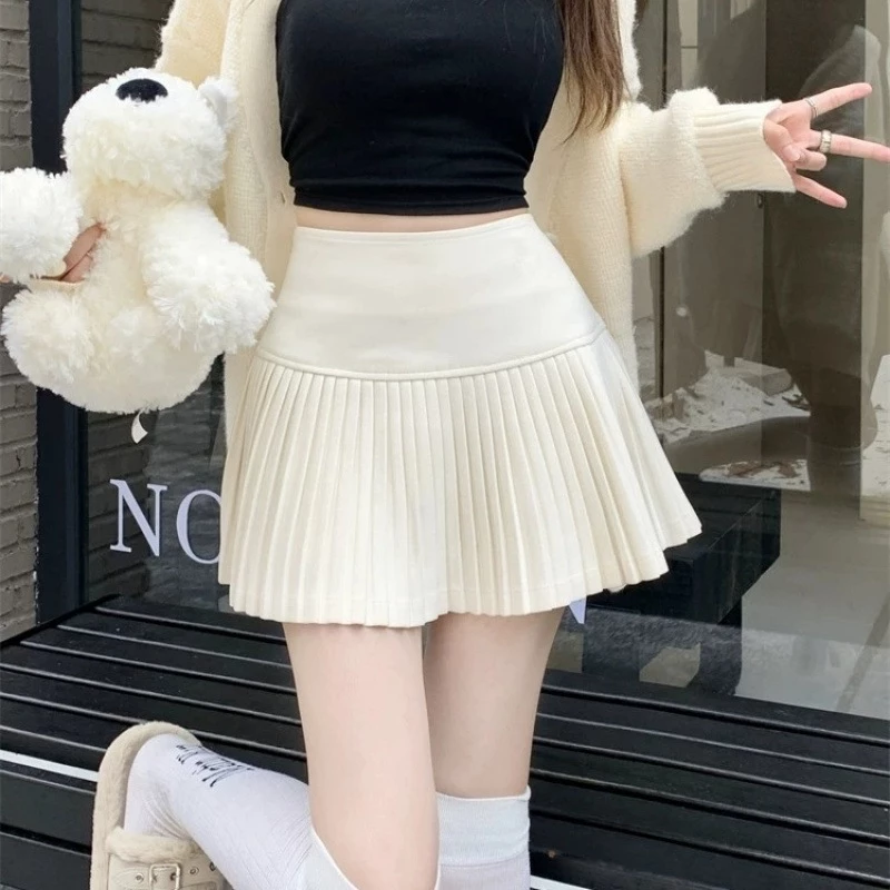 [DELIZ] Chân váy dạ xếp ly tennis dáng ngắn form xòe nhiều màu basic hottrend thu đông hàn quốc CV30