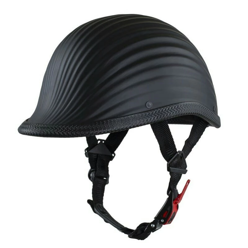Mũ bảo hiểm 1/2 đầu đua ngựa,mũ ngựa cong gangter đội ngược,nón bảo hiểm thể thao thời trang nam độc lạ - Minh