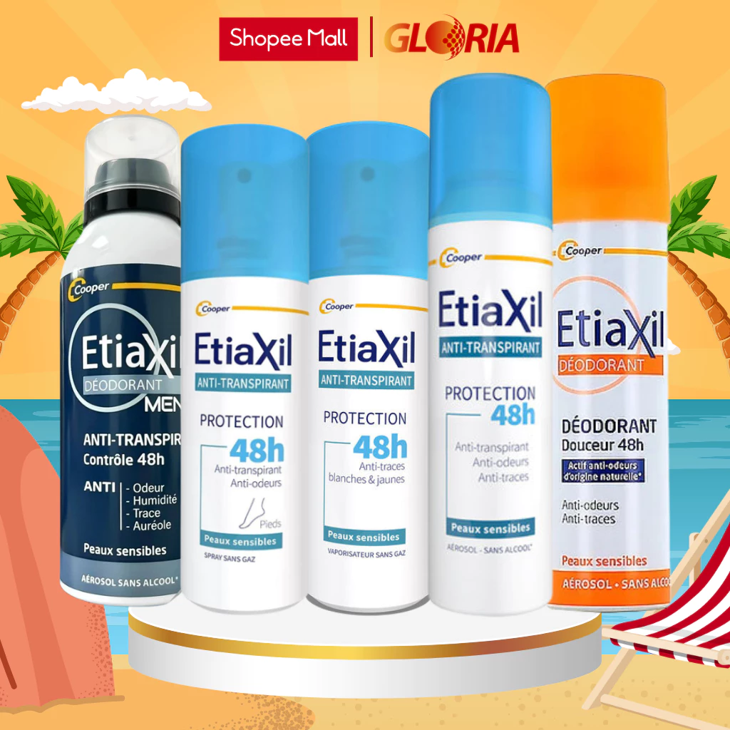 Xịt Khử Mùi Toàn Thân Etiaxil Deodorant 48h/24h Dùng Cho Cả Nam Và Nữ 100ml/150ml