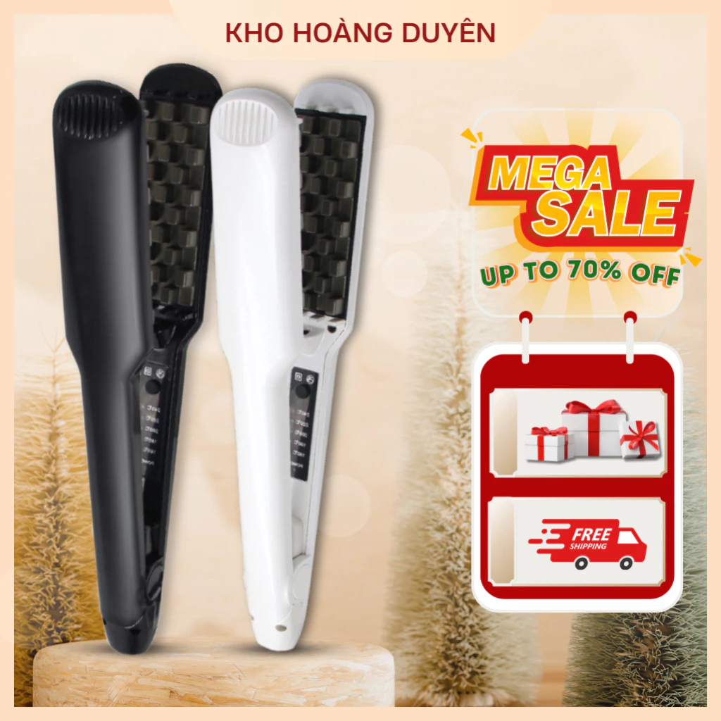Máy dập xù bấm tóc phồng chân tóc chân vuông - Máy bấm dập phồng chân tóc răng vuông