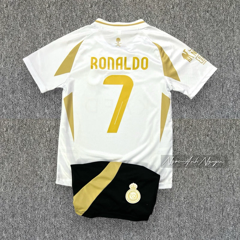 ( Hoả Tốc) Bộ Quần Áo Bóng Đá, Bộ Đồ Đá Banh Cho Bé CLB mùa 24/25 in sẵn Cr7