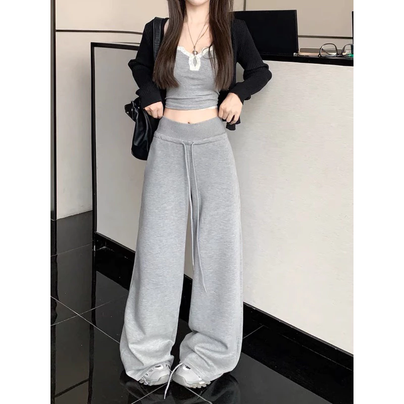 Quần Nỉ Nữ Ống Suông Rộng Dài 103 cm Hách Dáng Đỉnh, Quần Vải Nữ Dày Dặn Tôn Dáng Mùa Đông