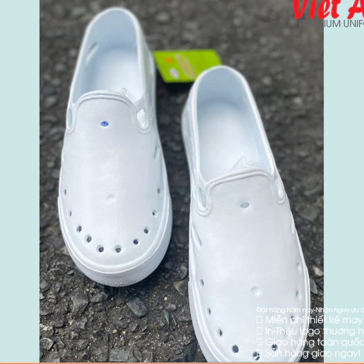 Giày nhựa VAC chất liệu EVA siêu nhẹ đi văn phòng, Hình Thật 100%
