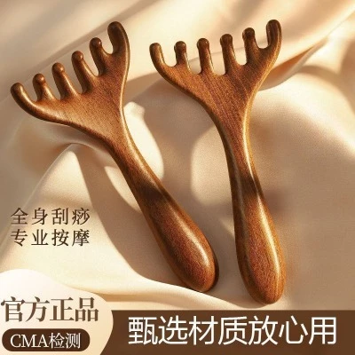 Lược Nhựa  Massage 6 móng Tay Cầm Dài. Lược 6 móng Nhựa thư giãn mát-xa giảm stress và lưu thông máu