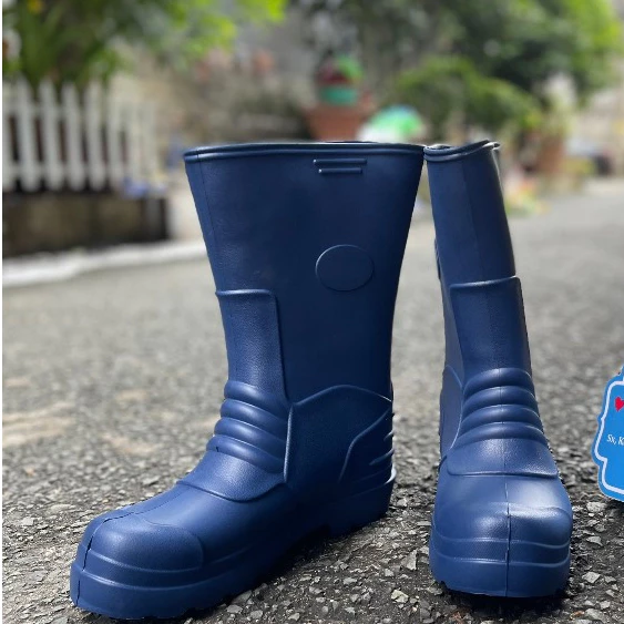 Ủng Xốp Màu Xanh Bít Siêu Nhẹ From Đứng Chống Thấm Nước Hãng VAC - Đầy đủ Size- Hình Thật