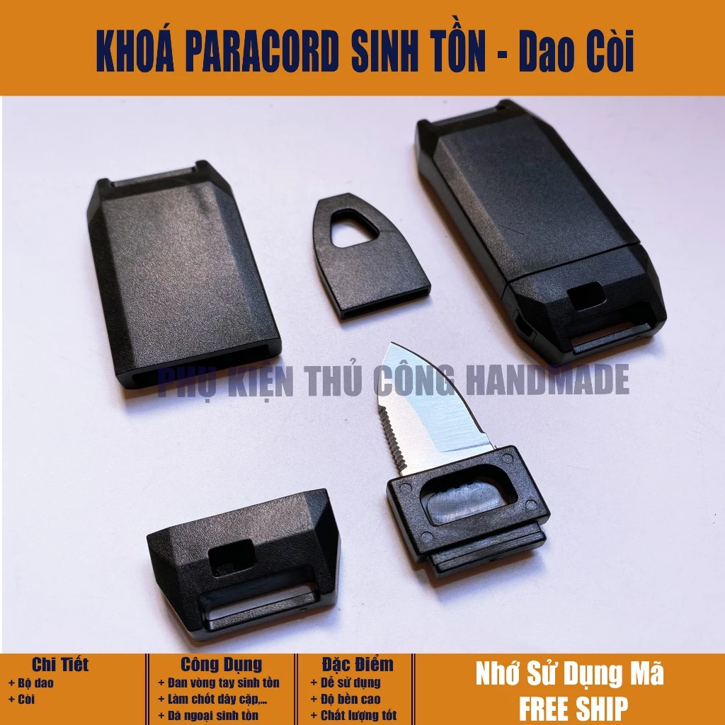 Khoá Paracord Sinh Tồn - Dã Ngoại
