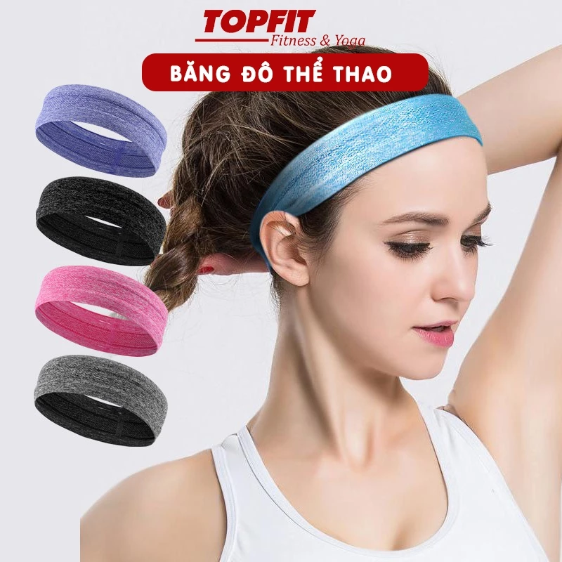Băng đô trán thời trang tập thể thao, yoga thấm hút mồ hôi cao cấp Topbody - BANGD