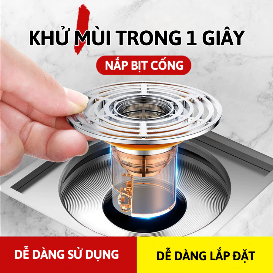 Nắp Cống Ngăn Mùi Hôi Chất Liệu Nhựa ABS Cao Câp Chống Mùi Hôi Chống Côn Trùng Xâm Nhập Thanh Lọc Không Khí An Toàn