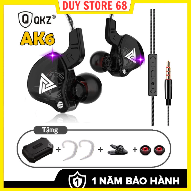 Tai Nghe Chống Ồn QKZ AK6 PRO Bass Siêu Khủng, Âm Thanh Cực Đỉnh, Nghe Nhạc Chơi Game Đỉnh Cao