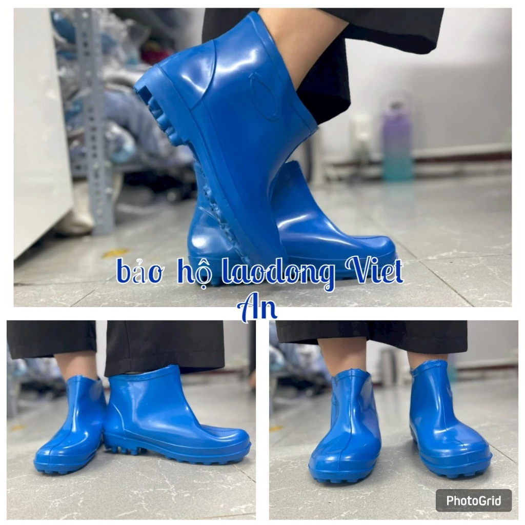 Ủng làm vườn nhựa Lùn TGP chính hãng, Ủng đi mưa không thấm nước