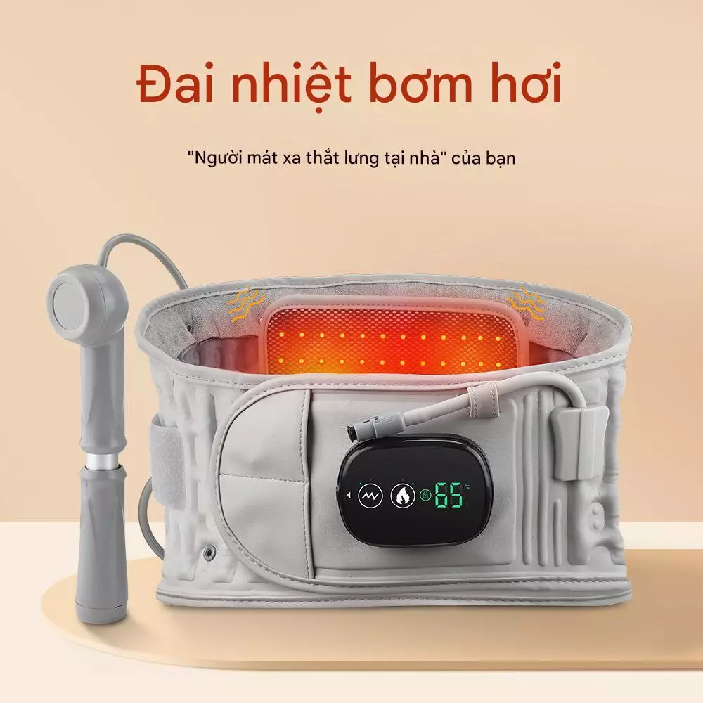 Đai lưng cột sống thoát vị đĩa đệm cao cấp Z5, Đai hơi kéo dãn cột sống hỗ trợ giảm áp lực đĩa đệm