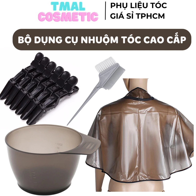 Dụng Cụ Nhuộm Tóc Cao Cấp - ÁO CHOÀNG LƯỢC KẸP CHÉN NHUỘM