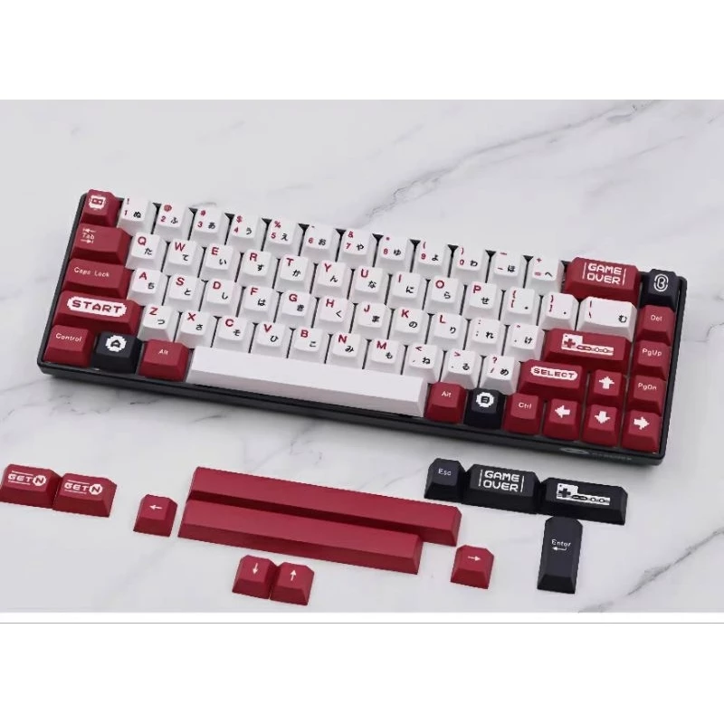 Classic red keycap Gameboy childhood Retro custom cho bàn phím